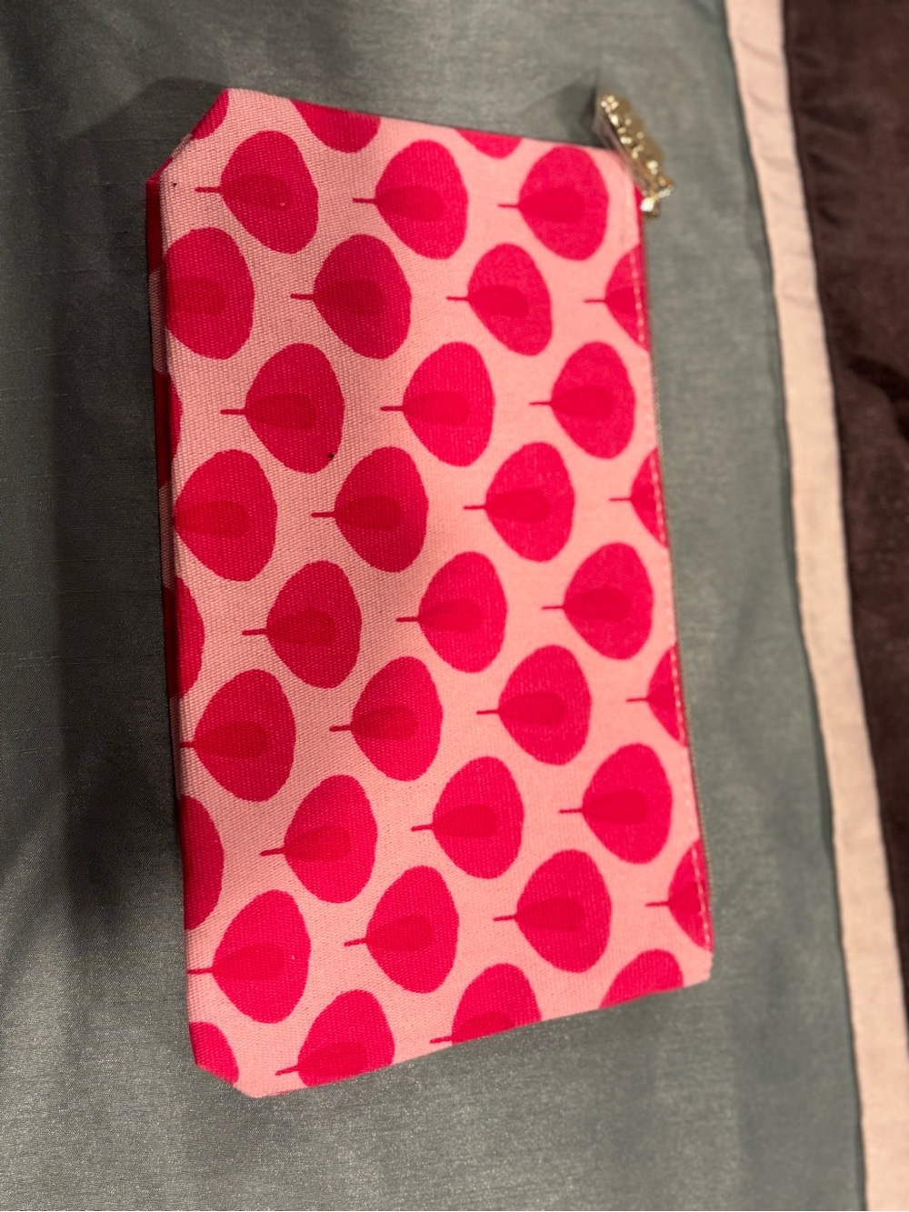Estée Lauder Pink Patterned Make Up Pouch